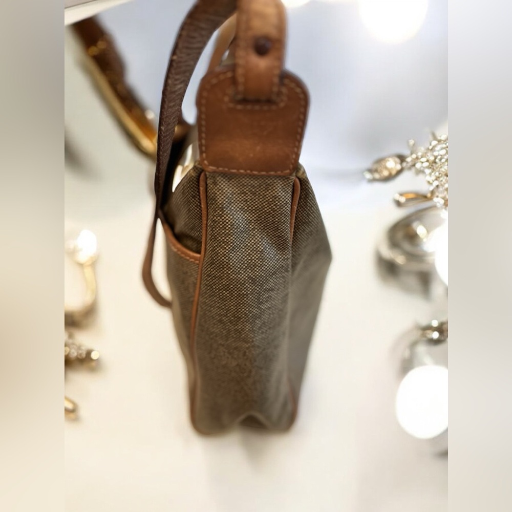 Celine Beige Coated Canvas and Leather Shoulder Bag - Picture 5 of 14